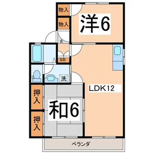 メゾンエスポワールC【2階】の間取り