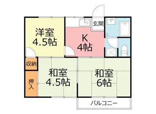 藤沢ハイツ【2階】の間取り