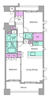 レジディア水道橋【8階】の間取り