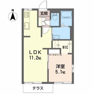 タウン勝川橋【2階】の間取り