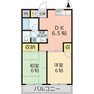 サンフラワーハイツ【3階】の間取り