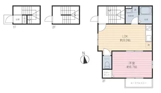 トーレ池田山B棟の間取り