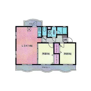 ヴィクトリアガーデン【2階】の間取り