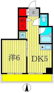 ジュネパレス松戸第41【6階】の間取り