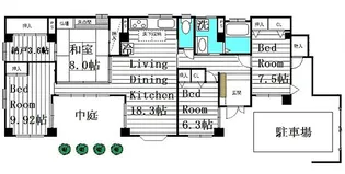 ネバタウンヒルズ【1階】の間取り