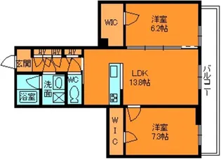 ベルフィオーレ【1階】の間取り