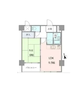 ベルメゾン上野松が谷【6階】の間取り