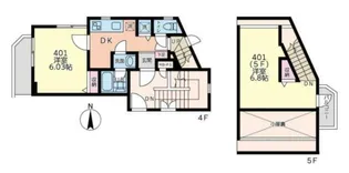 ロイヤル町屋【5階】の間取り