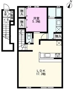 クレアシオン【2階】の間取り