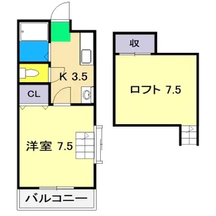 サンバリー一宮【4階】の間取り