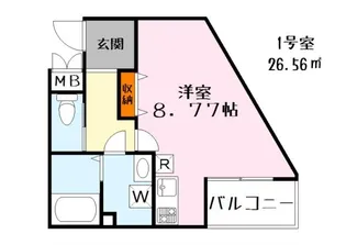 ビエノス野村【2階】の間取り