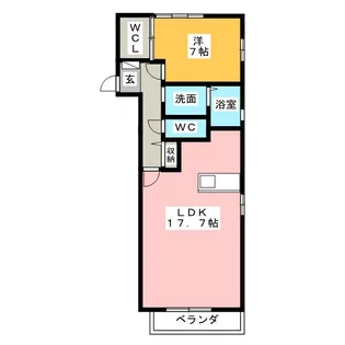 クレールドミール【2階】の間取り