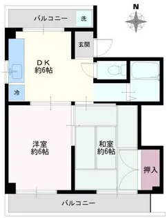 カワノハイツ【3階】の間取り
