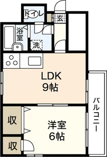 芦屋ビビッド十日市【2階】の間取り