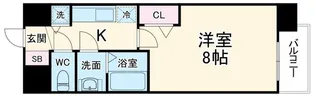 プレサンス名古屋STATIONフレア【11階】の間取り