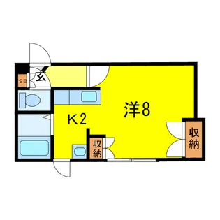 ピュアライフ緑が丘【1階】の間取り