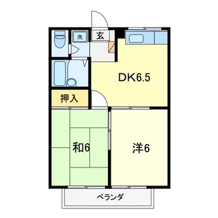 エステートピアアマガイ【2階】の間取り