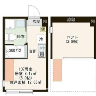 ソレイユ上石神井【1階】の間取り