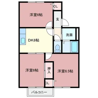 ファミール D【1階】の間取り