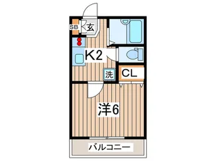 ディズ【2階】の間取り