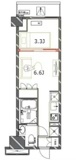ジェノヴィア四谷三丁目グリーンヴェール【2階】の間取り