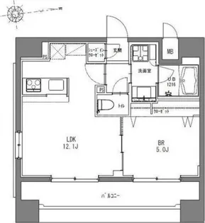 La Douceur秋葉原【7階】の間取り