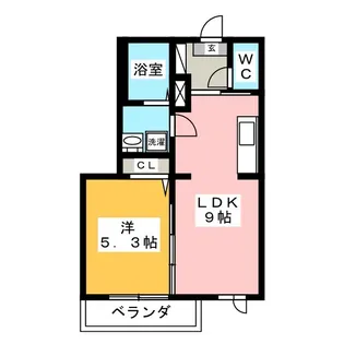 グラシアス城山【3階】の間取り