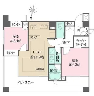 藤和高輪ホームズ【5階】の間取り