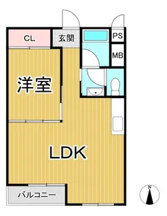 塚口コーポラス【5階】の間取り