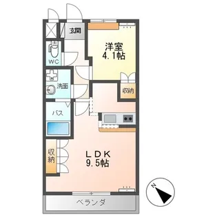 ファイン・シア【1階】の間取り