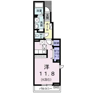 ソルディアス【1階】の間取り