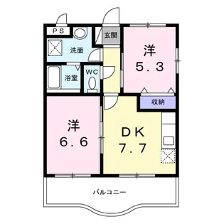 リッチモンドコスモ【4階】の間取り