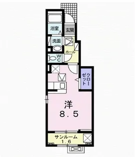 メゾン・ルアナ【1階】の間取り