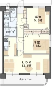 グレースK小田原【3階】の間取り