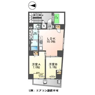 カーサグランデ日本橋小網町【7階】の間取り