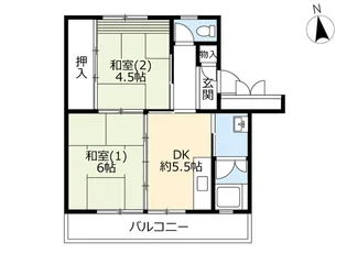 UR小金原【4階】の間取り