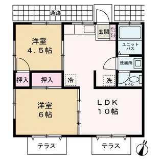 ネオハイツ中島【2階】の間取り