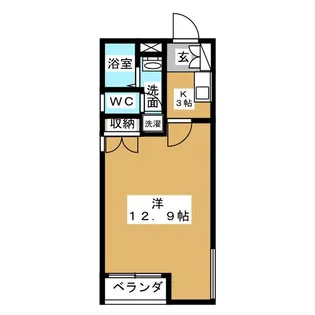 桂山サコウハイツIII【3階】の間取り