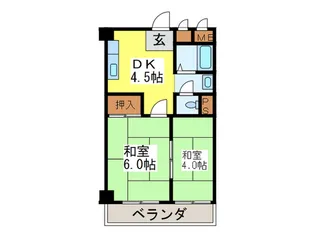 プレアール枚岡【5階】の間取り