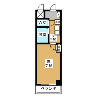 シャトーシャルム【2階】の間取り