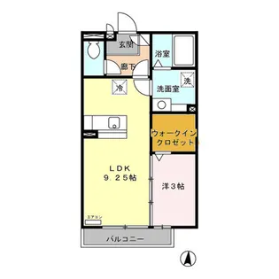 パークヒルズ A/B/C【2階】の間取り