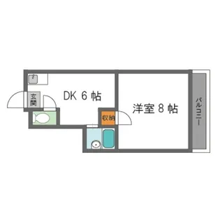 エルコート三国【3階】の間取り