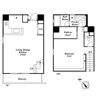 キャビンアリーナ赤坂の間取り