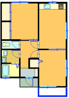 ワンユエ星川【1階】の間取り