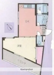 サニーマンション【5階】の間取り