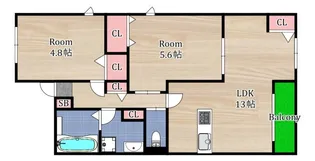エルメゾン成美【2階】の間取り