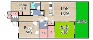 ルイシャトレ都島【1階】の間取り