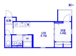 RH NISHIOMIYA【3階】の間取り