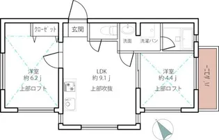 レーチェブディーノ【3階】の間取り