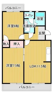 レジデンス曳馬【1階】の間取り